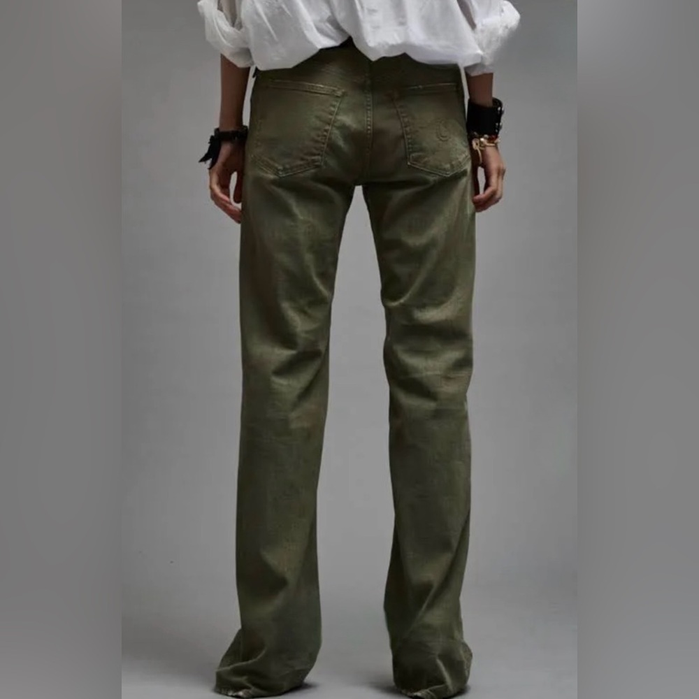 R13 - Jane Jean in Olive Green Stretch. Size 31 - Picture 3 of 16